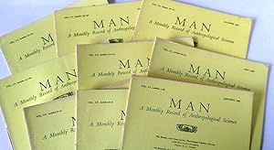 Seller image for Man. A Monthly Record of Anthropological Science. Volume LV 10 issues between January and December 1955 for sale by Your Book Soon