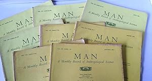 Seller image for Man. A Monthly Record of Anthropological Science. Volume LIV 9 issues between January and December 1954 for sale by Your Book Soon