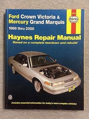 Seller image for Ford Crown Victoria And Mercury Grand Marquis (1988- 2000), Haynes Automotive Repair Manual for sale by Book Nook