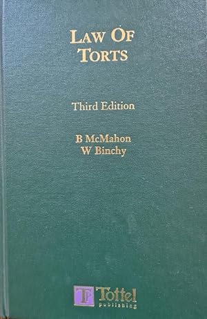 Bild des Verkufers fr Irish Law of Torts zum Verkauf von Rathmines Books