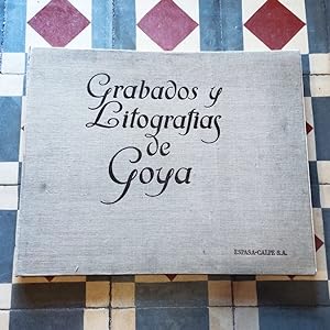 Seller image for Grabados y Litografas de Goya. Nota histrico-artisticas por Miguel Velasco y Aguirre. for sale by Carmichael Alonso Libros