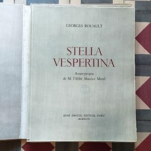 Imagen del vendedor de Stella Vespertina. Avant-propos de M. l'Abb Maurice Morel. a la venta por Carmichael Alonso Libros