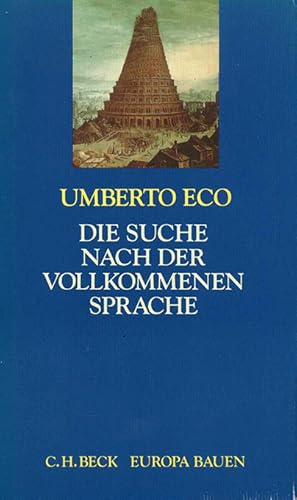 Bild des Verkufers fr Die Suche nach der vollkommenen Sprache. zum Verkauf von ANTIQUARIAT MATTHIAS LOIDL