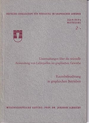 Bild des Verkufers fr Raumbeleuchtung in graphischen Betrieben zum Verkauf von Clivia Mueller