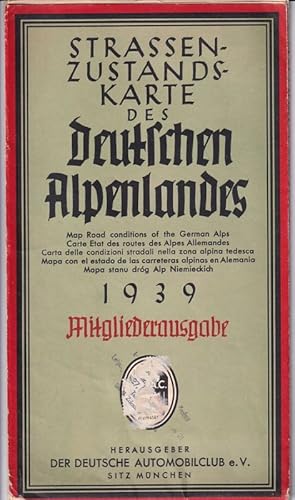 Strassenzustandskarte des Deutschen Alpenlandes