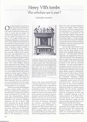 Immagine del venditore per Henry VIII's Tombs: 'Plus catholique que le pape'? An original article from Apollo, International Magazine of the Arts, 1991. venduto da Cosmo Books