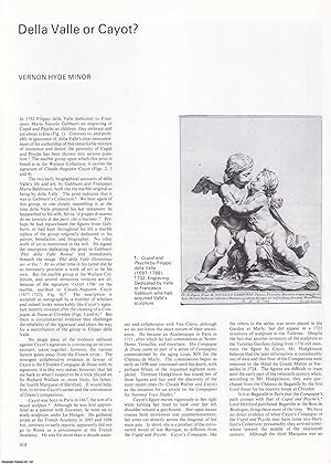 Seller image for Cupid and Psyche: Filippo della Valle or Claude-Augustin Cayot? An original article from Apollo, International Magazine of the Arts, 1986. for sale by Cosmo Books
