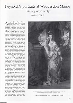 Imagen del vendedor de Reynolds' Portraits at Waddesdon Manor. An original article from Apollo, International Magazine of the Arts, 1994. a la venta por Cosmo Books