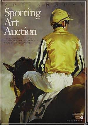 "Before The Race" Sporting Art Auction Advert Sign