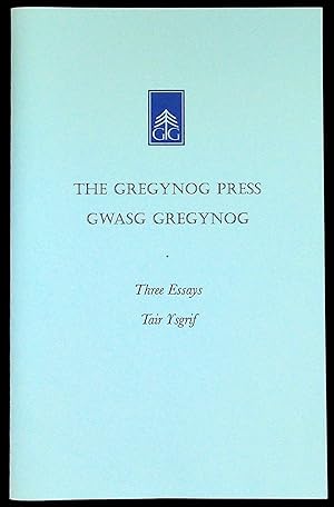 Imagen del vendedor de The Gregynog Press. Three essays a la venta por The Kelmscott Bookshop, ABAA