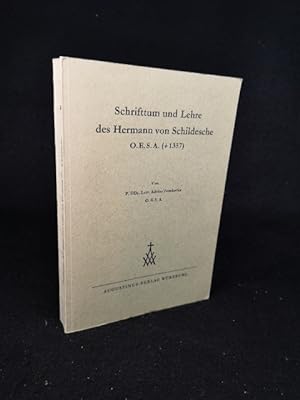 Imagen del vendedor de Schrifttum und Lehre des Hermann von Schildesche O.E.S.A. (+1357). a la venta por ANTIQUARIAT Franke BRUDDENBOOKS