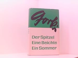 Bild des Verkufers fr Der Spitzel, Eine Beichte, Ein Sommer, Nachwort: Gnter Warm, Aus dem Russischen von Alfred Balte, Dieter Pommerenke, zum Verkauf von Book Broker