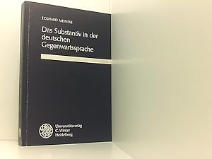 Seller image for Das Substantiv in der deutschen Gegenwartssprache (Monographien zur Sprachwissenschaft) Eckhard Meineke for sale by Book Broker