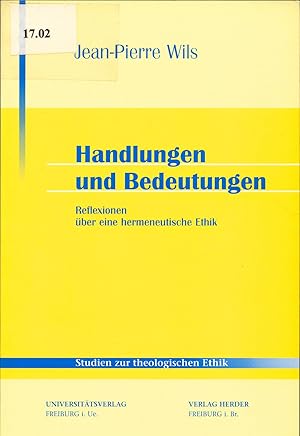 Image du vendeur pour Handlungen und Bedeutungen mis en vente par avelibro OHG