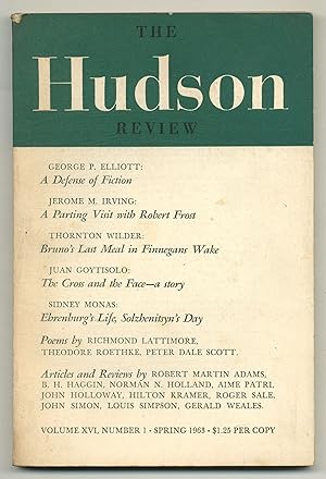 Bild des Verkufers fr The Hudson Review - Volume XVI, Number 1, Spring 1963 zum Verkauf von Between the Covers-Rare Books, Inc. ABAA