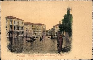 Bild des Verkufers fr Ansichtskarte / Postkarte Venezia Venedig Veneto, Palazzi Rezzonico, Giustiniani e Foscari zum Verkauf von akpool GmbH