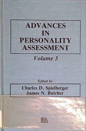 Bild des Verkufers fr Advances in Personality Assessment: Volume 3. zum Verkauf von books4less (Versandantiquariat Petra Gros GmbH & Co. KG)