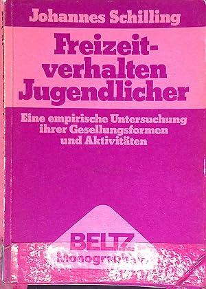 Image du vendeur pour Freizeitverhalten Jugendlicher : e. empir. Untersuchung ihrer Gesellungsformen u. Aktivitten. mis en vente par books4less (Versandantiquariat Petra Gros GmbH & Co. KG)