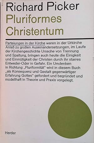Bild des Verkufers fr Pluriformes Christentum. zum Verkauf von books4less (Versandantiquariat Petra Gros GmbH & Co. KG)