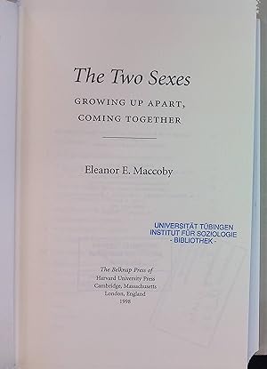 Seller image for The Two Sexes: Growing Up Apart, Coming Together. for sale by books4less (Versandantiquariat Petra Gros GmbH & Co. KG)