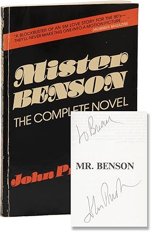 Bild des Verkufers fr Mister Benson (First Edition, inscribed by the author) zum Verkauf von Royal Books, Inc., ABAA