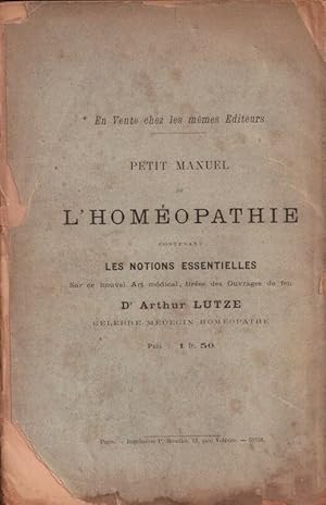 Manuel de l'homéopathie