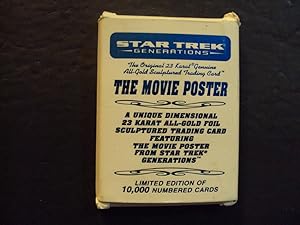 Star Trek Generations Movie Poster 23 Karat Gold Card 1 Of 10,000