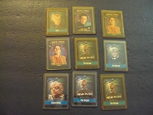 9 Star Trek TNG/DS9 Playmates/Skybox Trading Cards