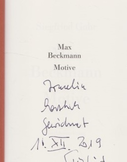 Seller image for Max Beckmann : Motive : Einladung zur Werkbetrachtung. [ Widmungsexemplar ] for sale by Fundus-Online GbR Borkert Schwarz Zerfa