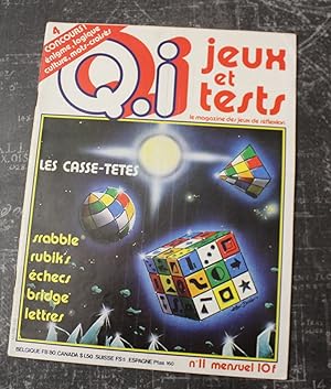 Image du vendeur pour Q.I. Jeux et Tests" Magazine des JEUX de Rflexion, N11 de 1981 - TBE mis en vente par Bouquinerie Spia