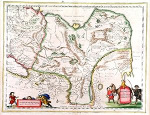 TARTARIA SIVE MAGNI CHAMI IMPERIORUM. Map of Russia in Asia, showing the Chinese wall and drawi...