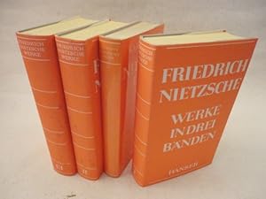 Friedrich Nietzsche, Werke in drei Bänden, herausgegeben von Karl Schlechta, samt Ergänzungsband ...