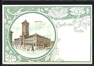 Bild des Verkufers fr Lithographie Berlin, Blick auf das Rathhaus zum Verkauf von Bartko-Reher