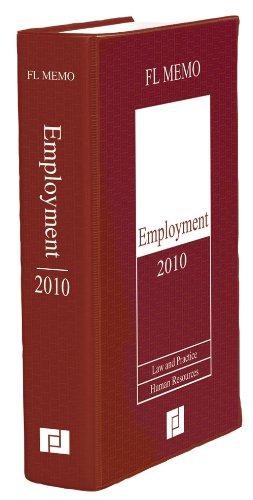Bild des Verkufers fr Employment Memo 2010 (book and online) zum Verkauf von WeBuyBooks