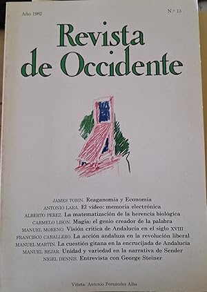 Imagen del vendedor de REVISTA DE OCCIDENTE N 13 AO 1982. a la venta por Libreria Lopez de Araujo