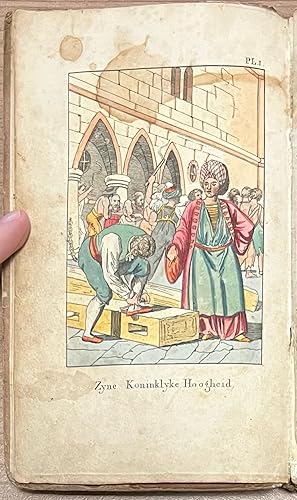 First edition schoolbook, VOC, 1824 | Voorstellingen uit de Natuur en het Menschelijk Leven. Een ...