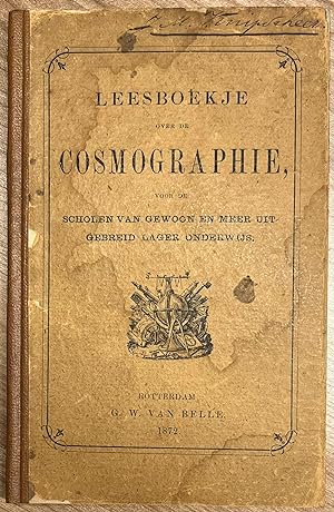 School book, 1872, Education | Leesboekje over de Cosmographie, voor de scholen van gewoon en mee...