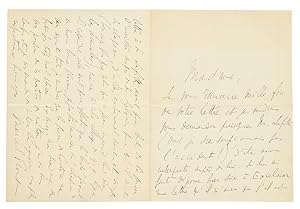 Image du vendeur pour Lettre originale manuscrite signe de Marcel Proust, sur quatre pages. mis en vente par Librairie Pierre Adrien Yvinec