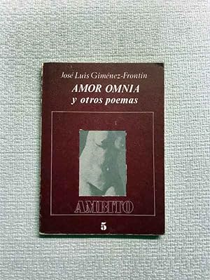 Seller image for Amor omnia y otros poemas for sale by Campbell Llibres