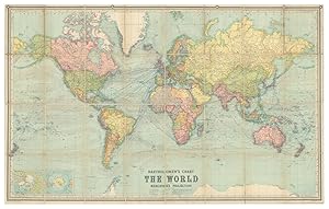 Bartholomew's Chart of the World on Mercator's Projection. [Cover Title:] Bartholomew's Commercia...