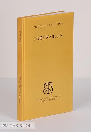 Seller image for INKUNABELN DER BODMERIANA for sale by Oak Knoll Books, ABAA, ILAB