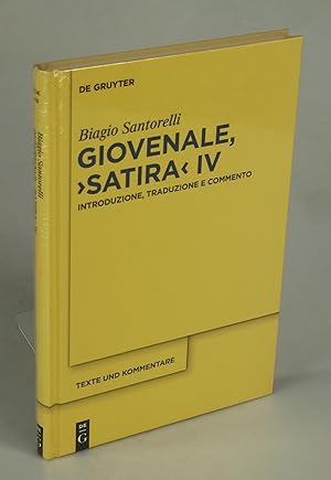 Immagine del venditore per Giovenale, >Satira< IV. venduto da Antiquariat Dorner