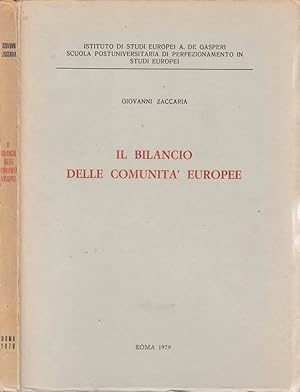 Imagen del vendedor de Il bilancio delle comunit europee a la venta por Biblioteca di Babele