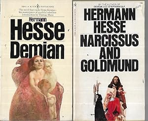 Bild des Verkufers fr Four Titles by Hesse: Demian, Steppenwolf, Narcissus and Godmund & Magister Ludi (Bantam paperbacks) zum Verkauf von Bookfeathers, LLC