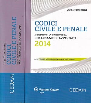 Seller image for Codici civile e penale Annotati con la giurisprudenza per l'esame di avvocato 2014 for sale by Biblioteca di Babele