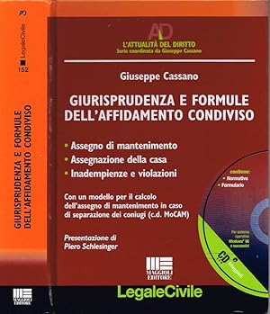 Bild des Verkufers fr Giurisprudenza e formule dell'affidamento condiviso Assegno di mantenimento - Assegnazione della casa - Inadempienze e violazioni - Con un modello per il calcolo dell'assegno di mantenimento in caso di separazione dei coniugi (c.d. MoCAM) zum Verkauf von Biblioteca di Babele