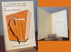 THE FRENCH PICTURES. A LETTER TO HARRIET signed by Raymond Mortimer