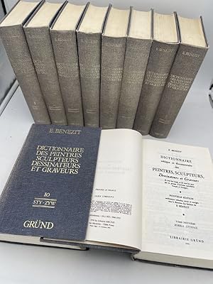 Bild des Verkufers fr Dictionnaire critique et documentaire des peintres, sculpteurs, dessinateurs et graveurs de tous les temps et de tous les pays par un groupe d'crivains spcialistes franais et trangers. 10 volumes Complet zum Verkauf von LIBRAIRIE GIL-ARTGIL SARL