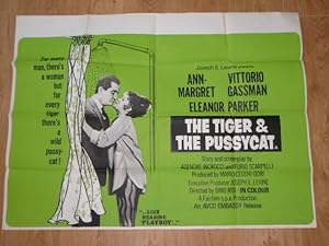 Imagen del vendedor de UK Quad Movie Poster: Tiger & The Pussy Cat a la venta por Dublin Bookbrowsers