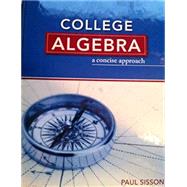 Immagine del venditore per College Algebra: Concise Approach venduto da eCampus